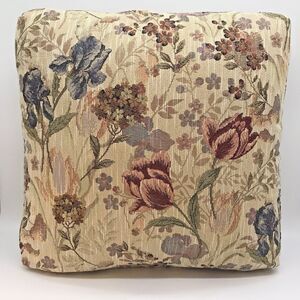 Lazy Boy Floral Tapestry Throw Pillow Accent Sofa Upholstery Decor Cushion 16"